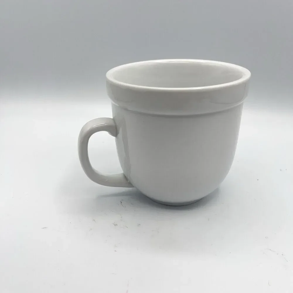 Pottery Barn Coffee Mug Cup white tea cup